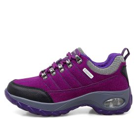 Sneakers Air Cushion Sole Casual Shoes (Option: Purple-35)